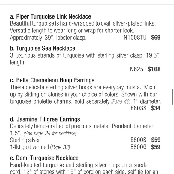 :: S&D Sterling+Turquoise Sea Necklace - Picture 9 of 15